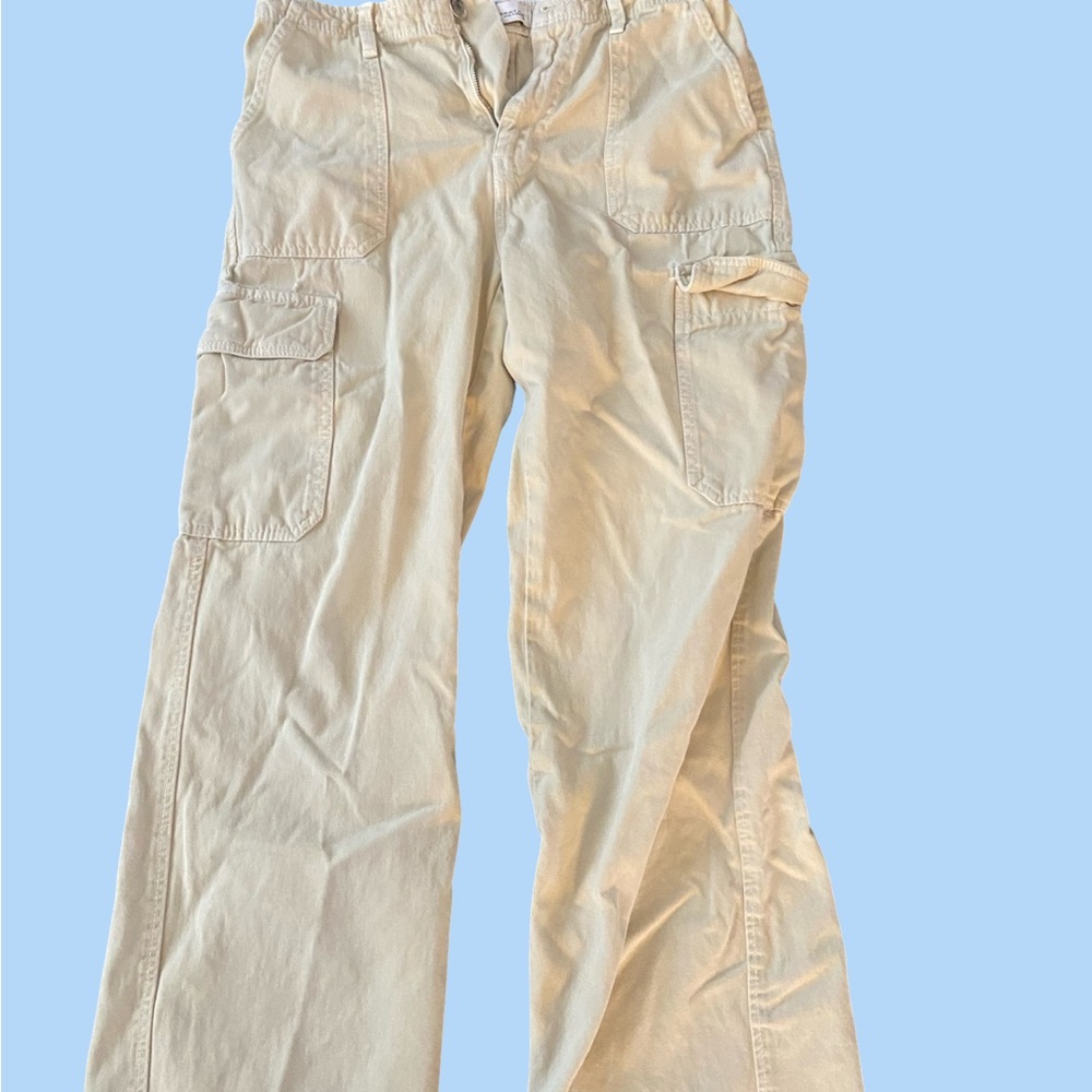 Zara Men's Cargo Pants - Cream